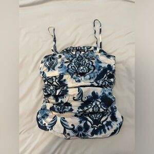 Zara Ruched Tube Top SIZE XS